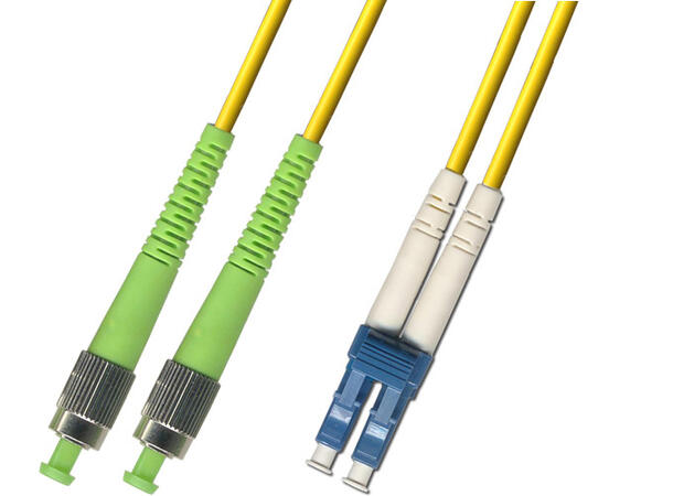 Snor SM DPX FC/APCR-LC/UPC xx m 9/OS2 G.657.A2 2x ø2mm Gul 